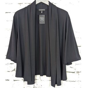 LANE BRYANT Simply Chic Draped Jersey Knit Cardigan Topper Kimono 14/16 NWT